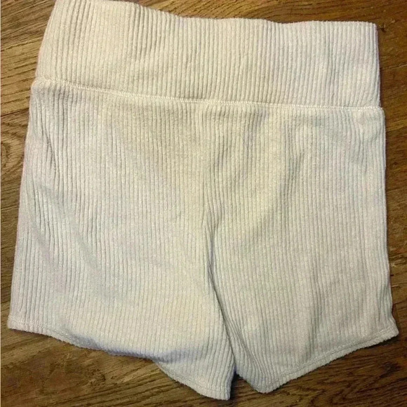 Abercrombie‎ & Fitch Tan Ribbed Lounge Shorts, Size M - Picture 4 of 4
